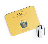 Thumbnail for Washington Dulles International Airport (IAD) design on yellow rectangle mouse pad