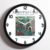 Thumbnail for ABBOTSFORD - Poster - Wall Clock Framed - White