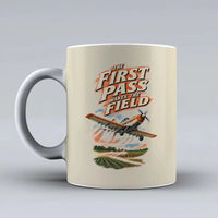 Thumbnail for 651 - The First Pass Wakes The Field - Mug design on beige signal
