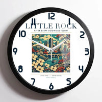 Thumbnail for LITTLE ROCK - Poster - Wall Clock Framed - White