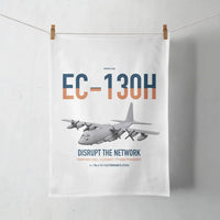 Thumbnail for EC-130H Compass Call design on white towel