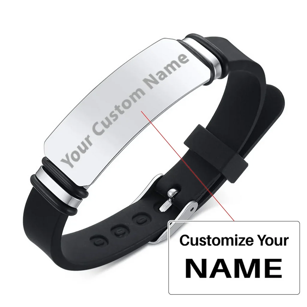 Customisable Your Custom Design Text Design Bracelet - view 3