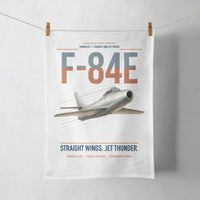Thumbnail for F-84E Thunderjet design on white towel