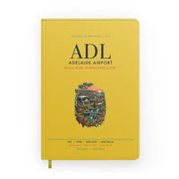 Thumbnail for Adelaide Airport (ADL) design on yellow notebook