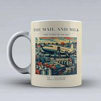 Thumbnail for VINTAGE G4098 - The Mail And Milk - Ceramic Mug design on beige