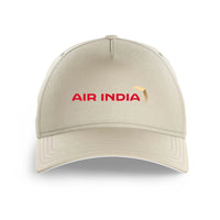 Thumbnail for Air India Airlines logo printed on beige cap