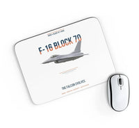 Thumbnail for F-16 Block 70 The Falcon Evolves design on white rectangle mouse pad
