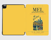 Thumbnail for Melbourne Airport (MEL) design on yellow ipad tablet case