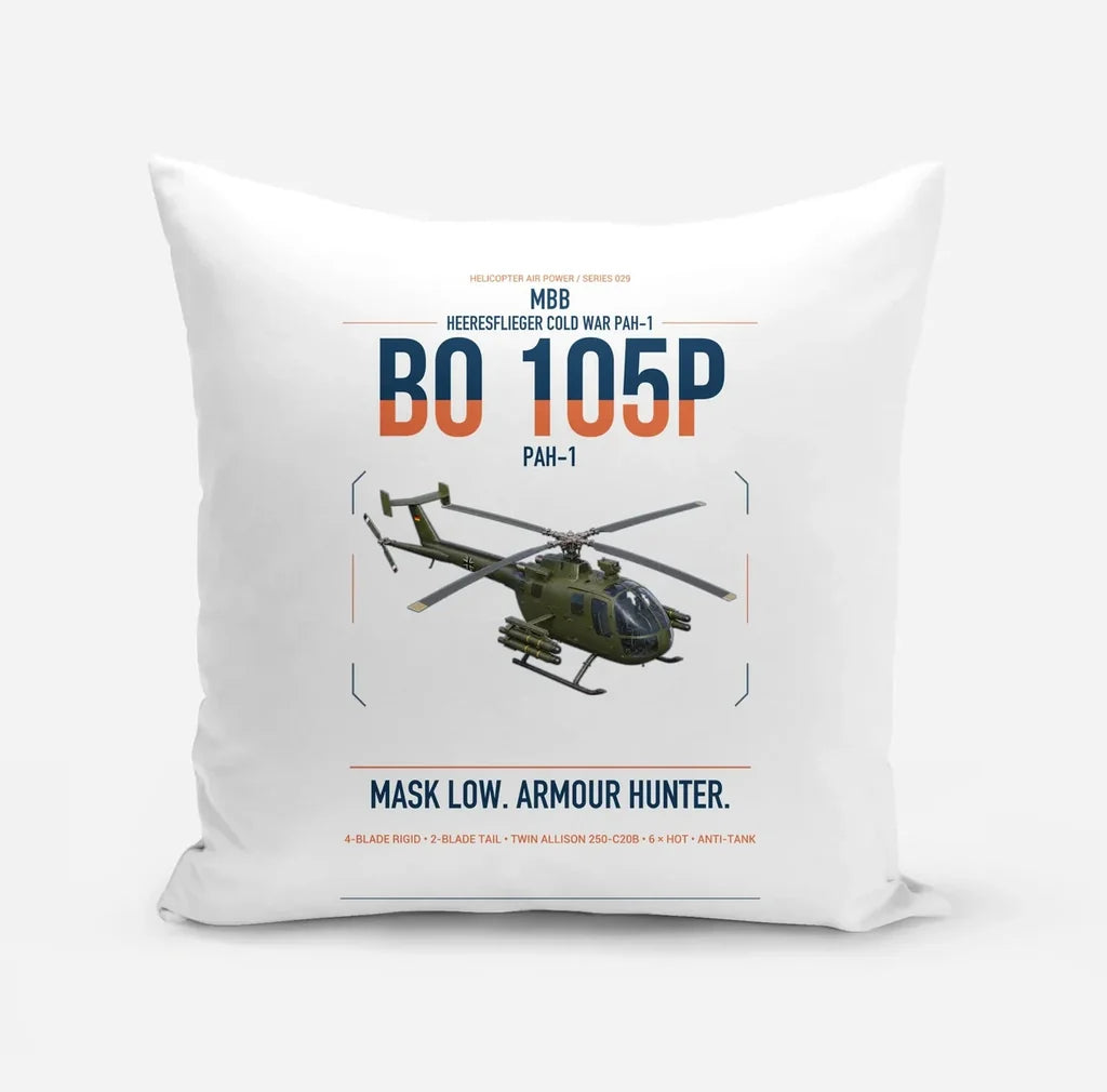 MBB BO 105P PAH-1 design on white pillow
