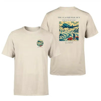 Thumbnail for VINTAGE G4153 - The Glacier Mail Run - Double-Side T-Shirt design on beige double side t shirt