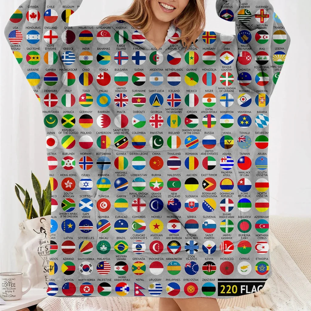 220 World's Flags Hoodie - view 2