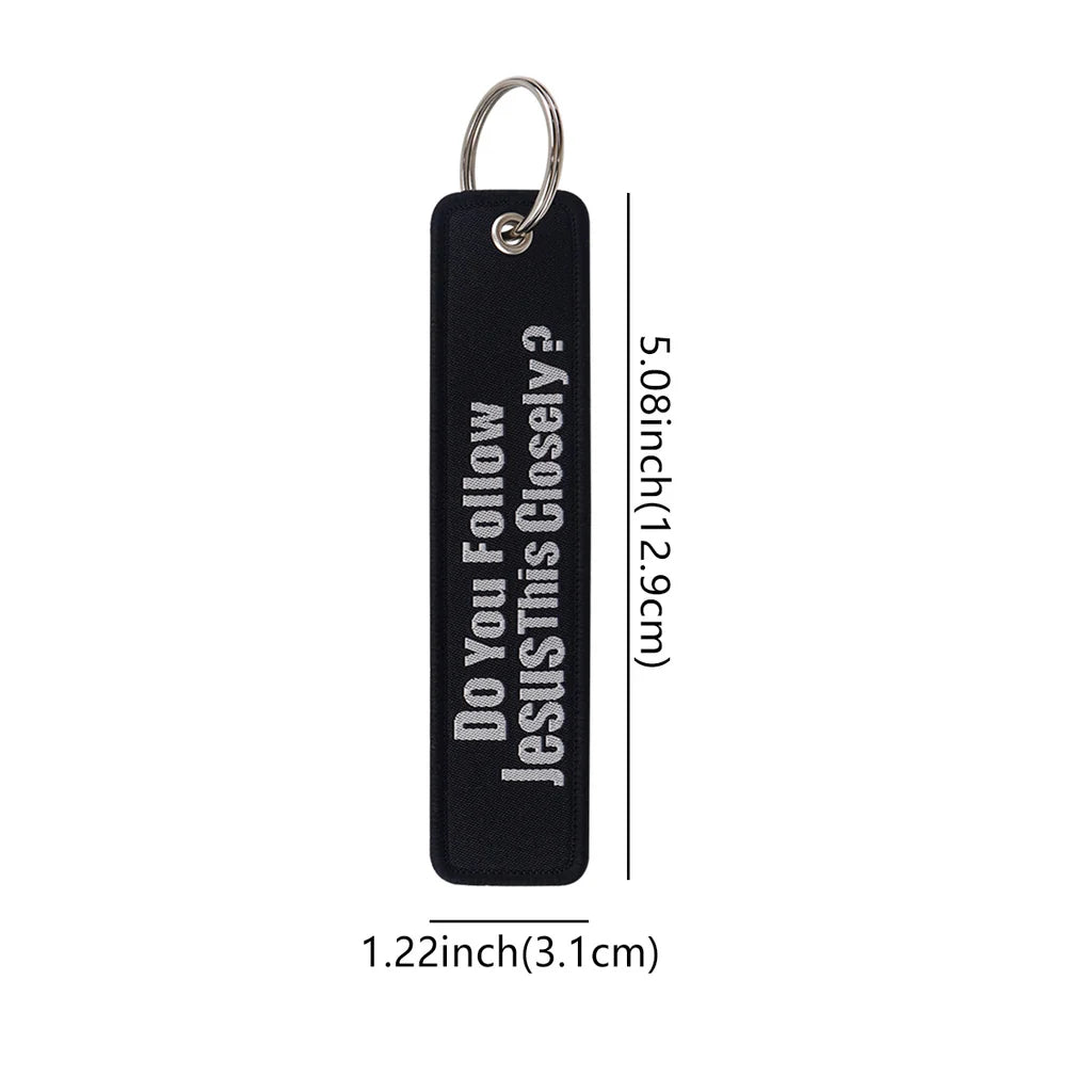 Do You Follow Jesus This Key Chain - view 2