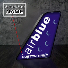 Air Blue Led Aircraft Tail & 3D Lamp