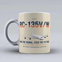 Thumbnail for RC-135V W Rivet Joint design on beige ceramic mug, double-side print