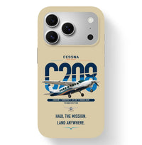Thumbnail for Cessna 208 Caravan design on beige magsafe iphone case, for iPhone 17 Pro