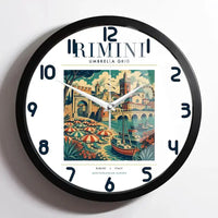 Thumbnail for RIMINI - Poster - Wall Clock Framed - White