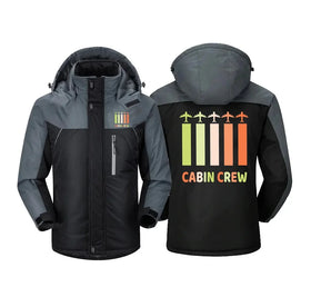 Colourful Cabin Crew Thick Winter Jackets