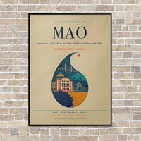 Thumbnail for Manaus - Eduardo Gomes International Airport MAO - Canvas Framed - Beige