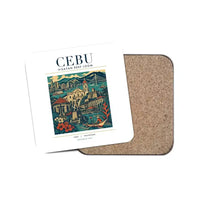 Thumbnail for CEBU - Poster - Coaster - White