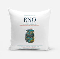 Thumbnail for Reno-Tahoe International Airport (RNO) design on white pillow