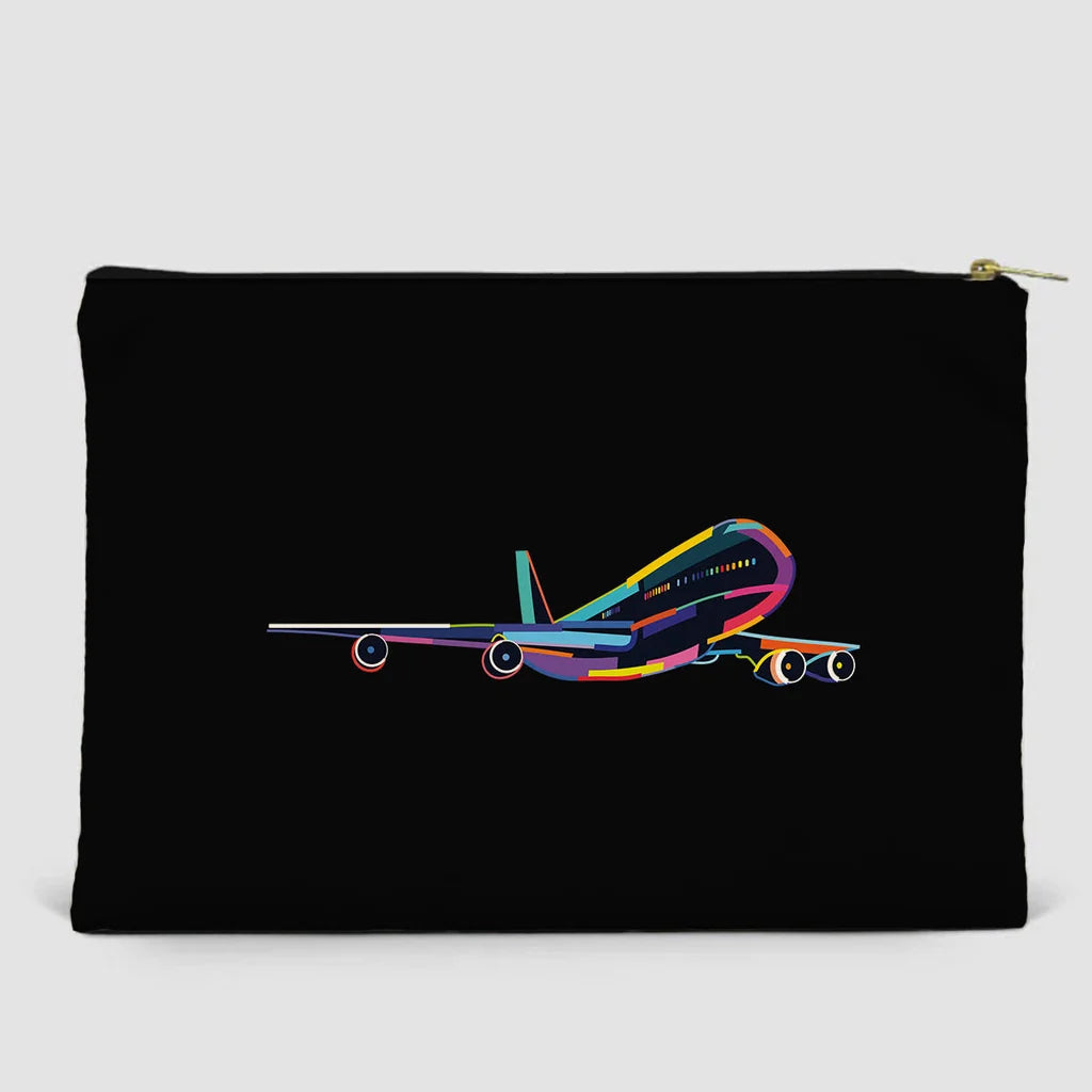 Multicolor Airplane Zipper Pouch - view 2