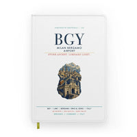 Thumbnail for Milan Bergamo Airport (BGY) design on white notebook
