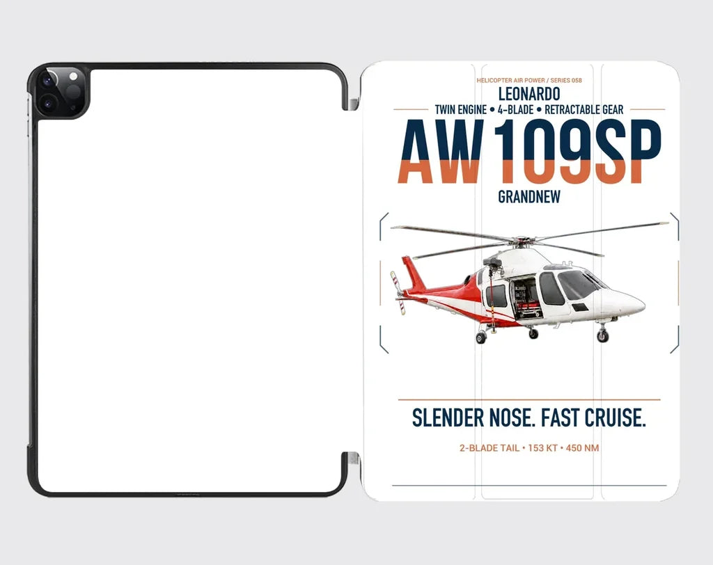 Leonardo AW109SP GrandNew design on white ipad tablet case