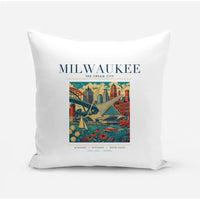 Thumbnail for MILWAUKEE - Poster - Pillow - White