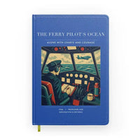 Thumbnail for VINTAGE G4368 - The Ferry Pilot's Ocean - Designed Notebooks design on blue