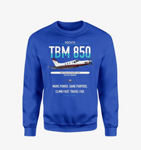 Thumbnail for Socata TBM 850 design on blue sweatshirt