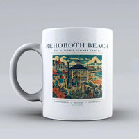 Thumbnail for REHOBOTH BEACH - Poster - Mug - White