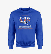 Thumbnail for C-37B Global Command Link design on blue sweatshirt
