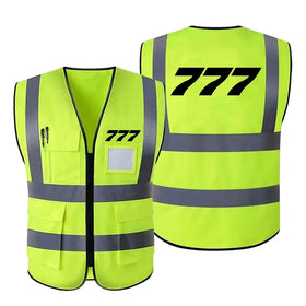 Boeing 777 Flat Text Reflective Vests