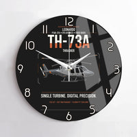 Thumbnail for Leonardo TH-73A Thrasher design on black no frame wall clock
