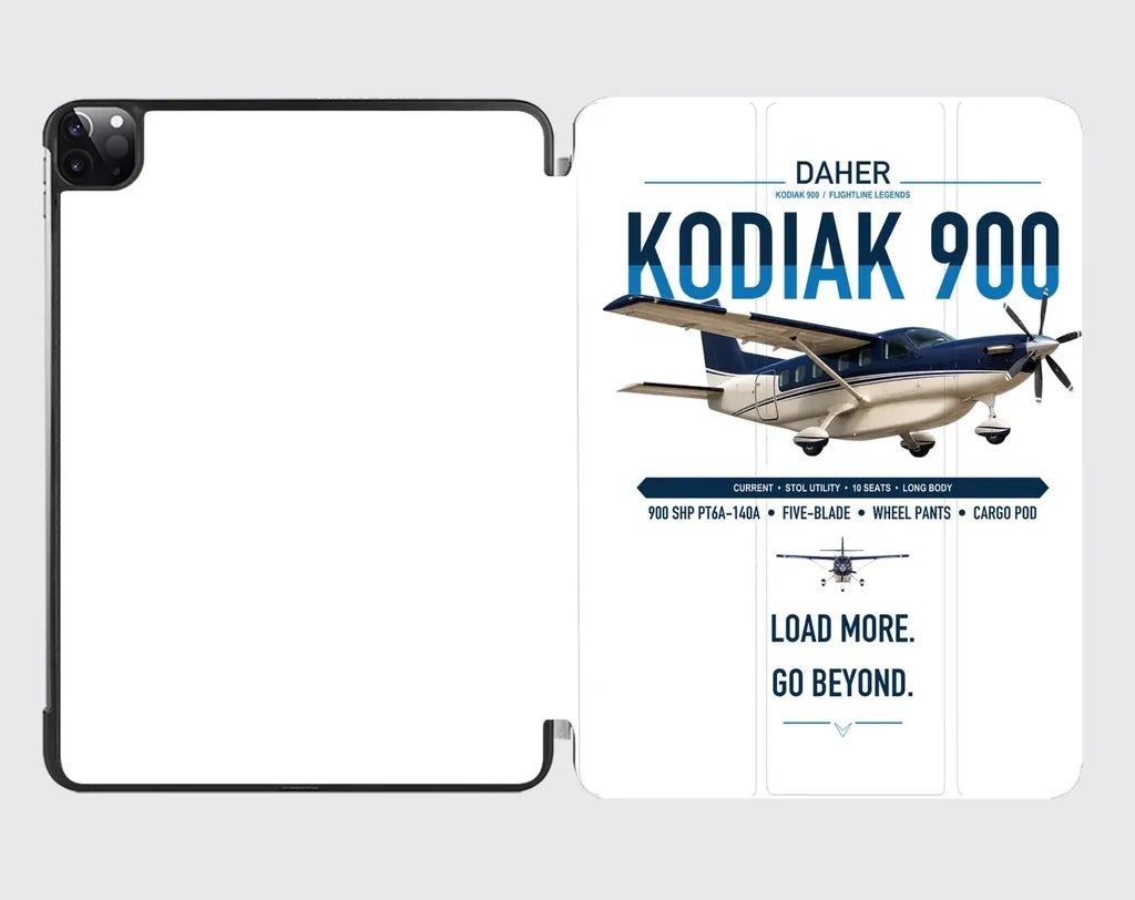 Daher Kodiak 900 design on white ipad tablet case