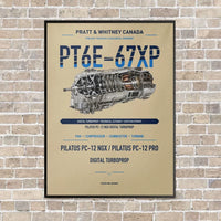 Thumbnail for PT6E-67XP vertical canvas print - framed - beige background