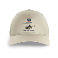 Thumbnail for Robinson R66 design on beige printed hat