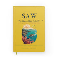 Thumbnail for Istanbul Sabiha Gokcen International Airport (SAW) design on yellow notebook