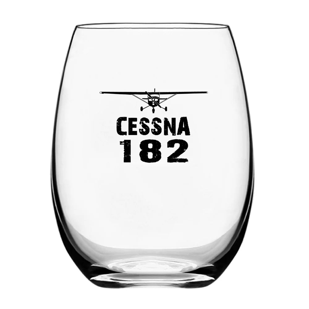 Customisable Cessna 182 Drinking Glass - view 2