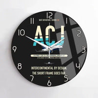 Thumbnail for Airbus ACJ319neo design on black no frame wall clock