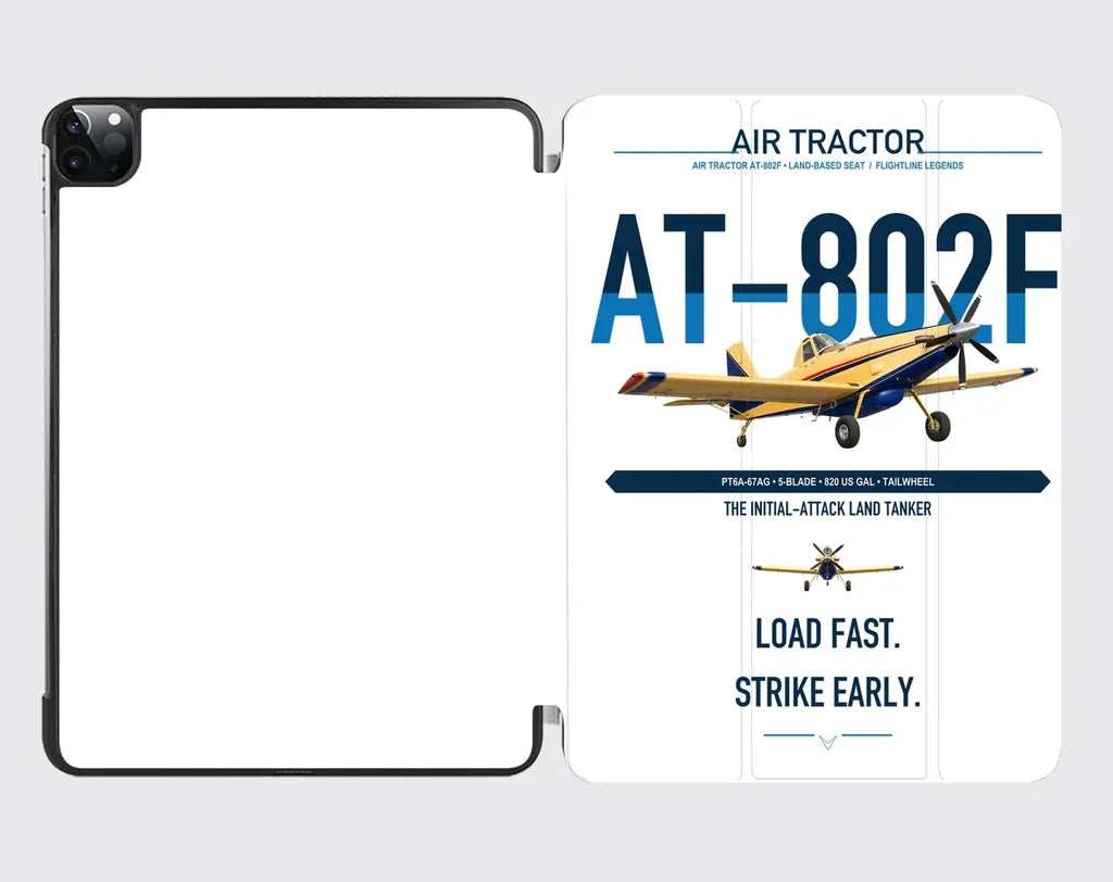 Air Tractor AT-802F design on white ipad tablet case