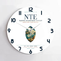 Thumbnail for Nantes Atlantique Airport (NTE) design on white no frame wall clock