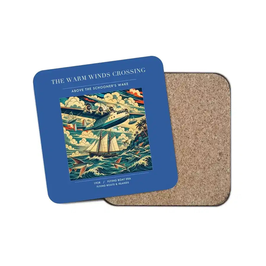 The Warm Winds Crossing - Designed Coasters design on blue 1-piece