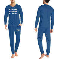 Thumbnail for Remove Before Flight men pajamas - Blue