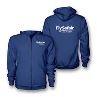 Thumbnail for FlySafair logo on blue zipped hoodie