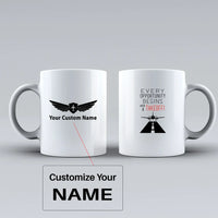 Thumbnail for Every Opportunity Ceramic White aviation design on ceramic mug, premium ceramic with glazed finish.