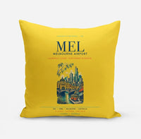 Thumbnail for Melbourne Airport (MEL) design on yellow pillow