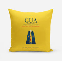 Thumbnail for Aeropuerto Internacional La Aurora (GUA) design on yellow pillow