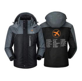 Aviation Alphabet 2 Thick Winter Jackets
