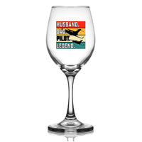 Thumbnail for Customisable Husband & Dad & Pilot Wine Glass - view 2